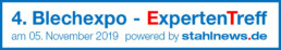 Blechexpo Internationale Fachmesse für Blechbearbeitung Blechexpo ExpertenTreff 2019 uai