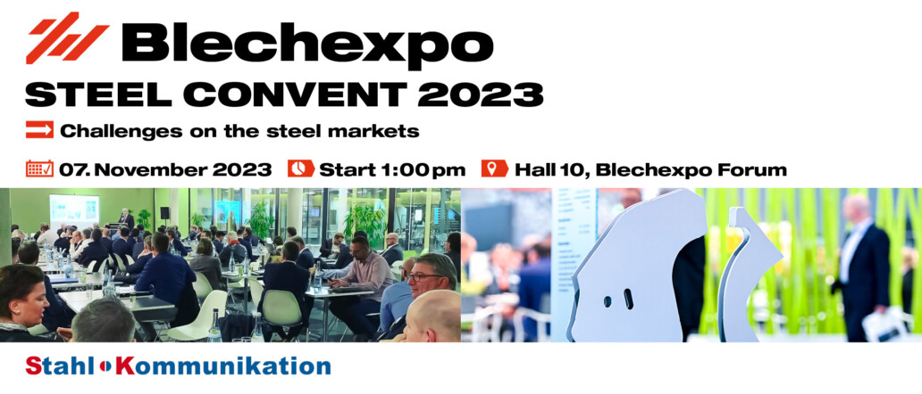 Blechexpo Internationale Fachmesse für Blechbearbeitung Blechexpo Stahlkonvent 2023 1920x822 website 01 en uai
