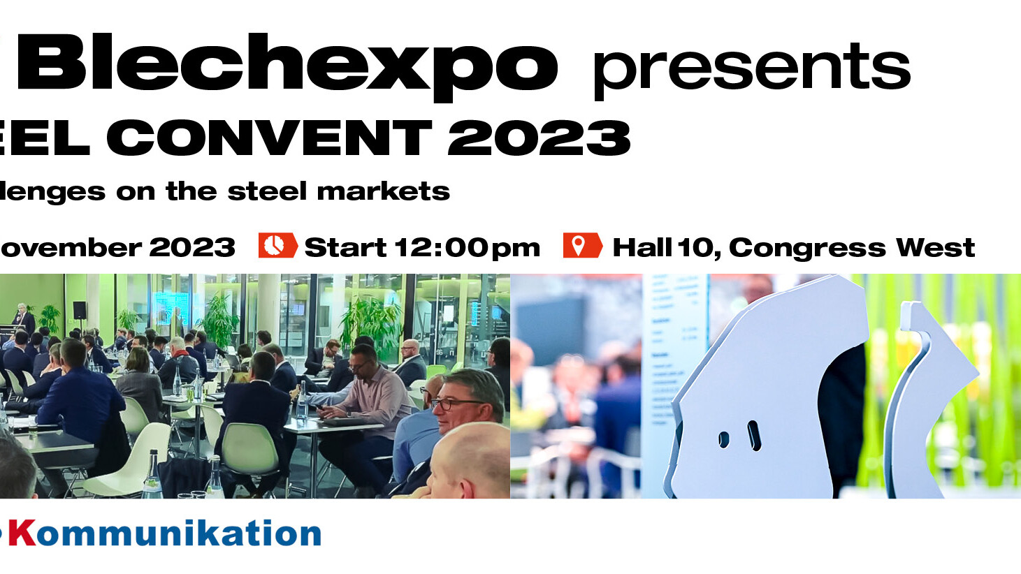 Blechexpo Internationale Fachmesse für Blechbearbeitung Blechexpo Stahlkonvent 2023 1920x822 website 01 en web uai