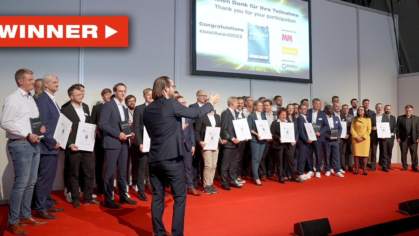 Blechexpo Internationale Fachmesse für Blechbearbeitung Best Award Winner Web uai